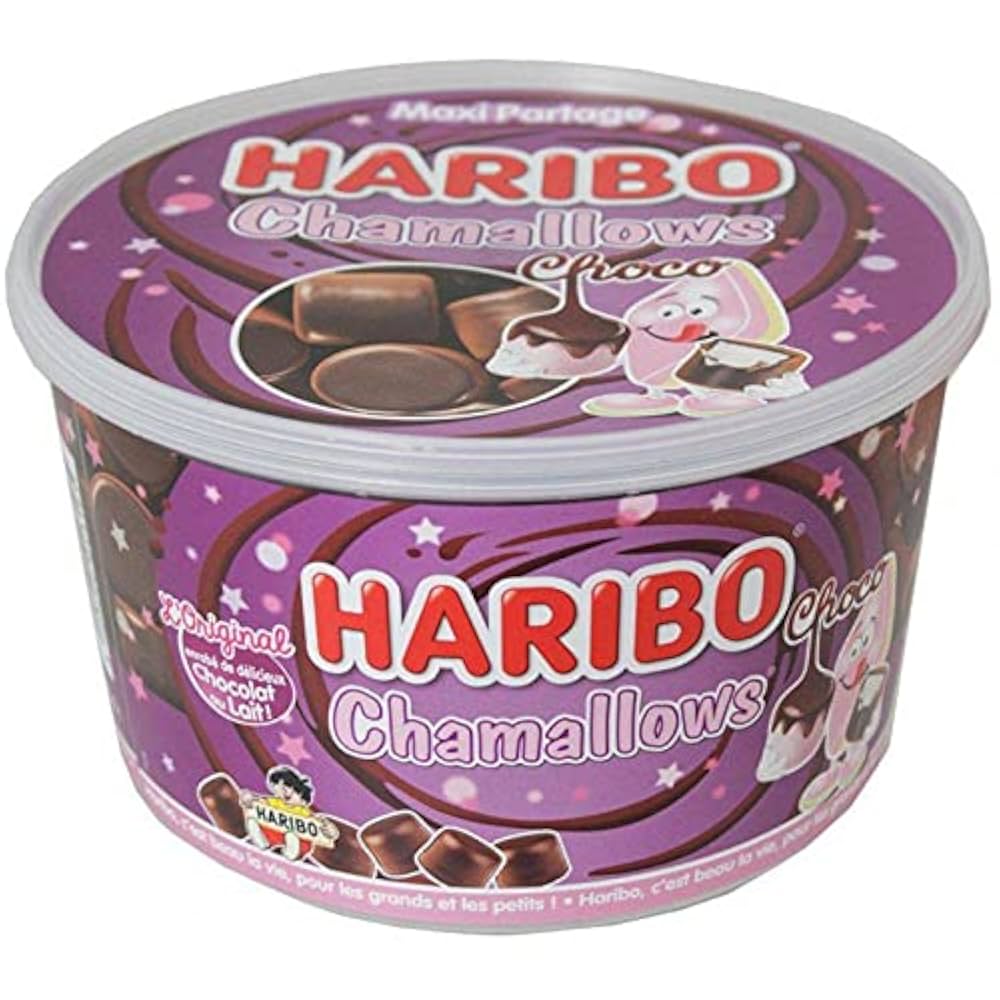 菓子 HARIBO Chamallows Choco 650g Haribo Chamallow Choco Megabox Garden Edition (Seau de 650g